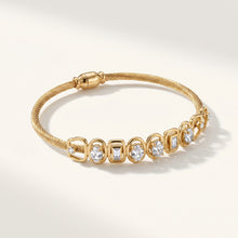 Crossover Pave CZ Bow Bangle