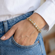 Crossover Pave CZ Bow Bangle