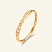 Crossover Pave CZ Bow Bangle II