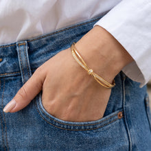 Crossover Pave CZ Bow Bangle II