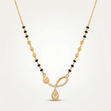 CZ Oval Loop & Drop Mangalsutra Necklace