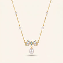Bow & Pearl Drop Necklace