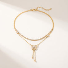 Butterfly Tassel Layered Necklace