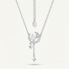 Celestial Moon & Star Silver-Tone Necklace