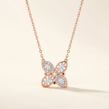 Rose Gold Marquise Clover Necklace