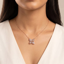 Rose Gold Marquise Clover Necklace